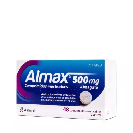 Almax 500 mg 48 Comprimidos Masticables | Tufarma.online