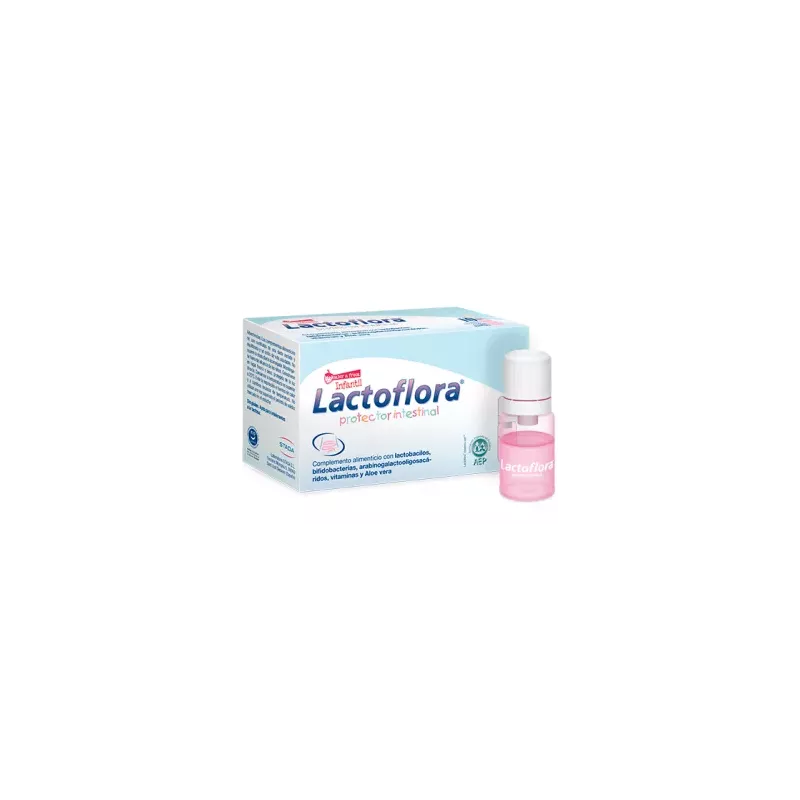 LACTOFLORA PROTECTOR INTESTINAL INFANTIL  10 VIALES SABOR FRESA