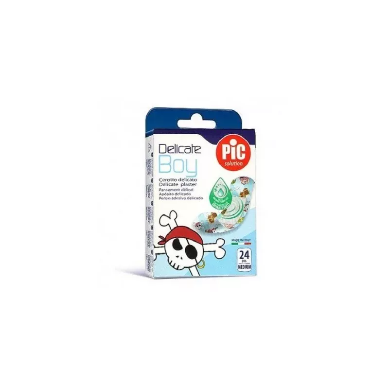 Pic Delicate Tnt Antibacteriano Kids Aposito Adhesivo Boy 19 X 72 Mm 24 Apositos