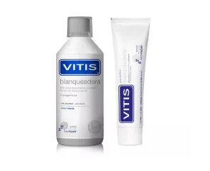 Pack Vitis Blanqueadora Pasta Dentifrica + Colut 1 Envase 100 Ml + 1 Envase 500 Ml