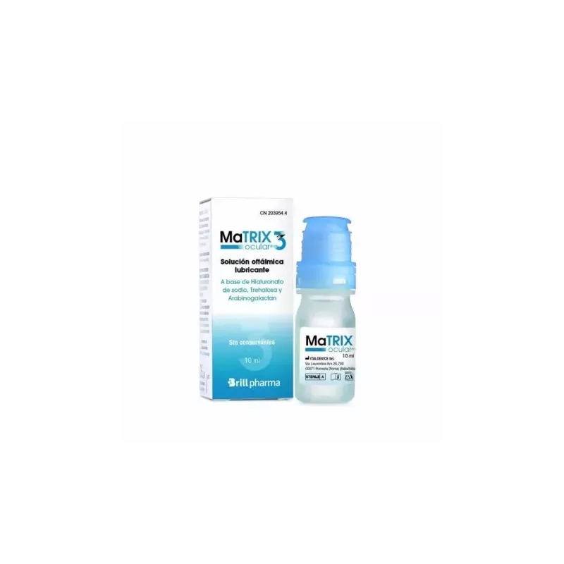 Matrix Ocular 3 Solucion Oftalmica Lubricante  1 Envase10 ML