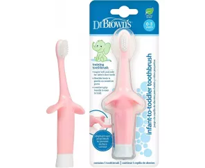 Cepillo dientes Bebe y niño Pequeño  DR BROWN´S ROSA