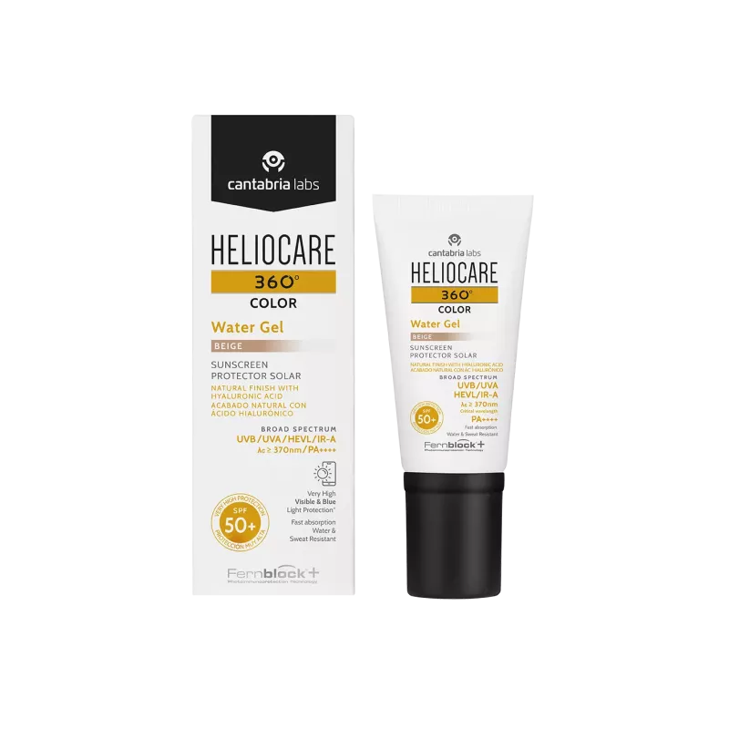 Heliocare 360º Color Water Ger Protector Solar SPF 50+  1 Envase 50 ML COLOR BEIGE