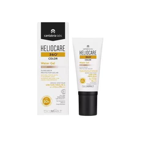 Heliocare 360º Color Water Ger Protector Solar SPF 50+  1 Envase 50 ML COLOR BEIGE