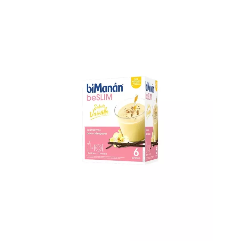 Bimanan Beslim Sustitutivo Batido 6 Sobres 55 G Sabor Vainilla