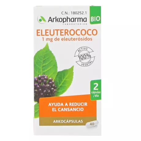 Arkocapsulas Eleuterococo Bio 40 CAPSULAS