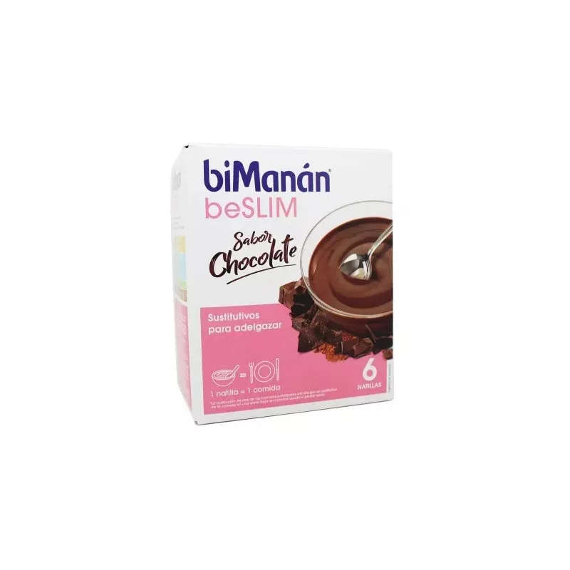 BIMANAN BESLIM SUSTITUTIVO NATILLA  6 SOBRES 50 G SABOR CHOCOLATE