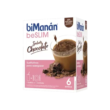 Bimanan Beslim Sustitutivo Batido 6 Sobres 50 G Sabor Chocolate