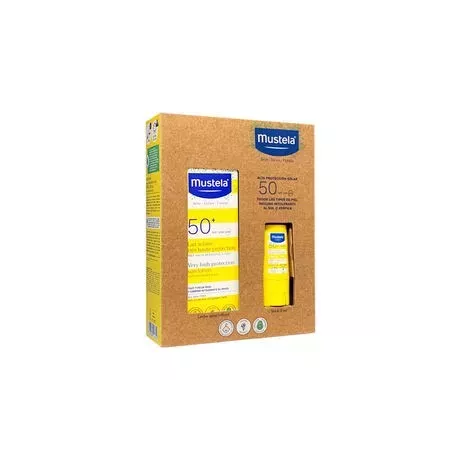 Pack Mustela Solar Leche 100Ml + Stick 50+ | Tufarma.online