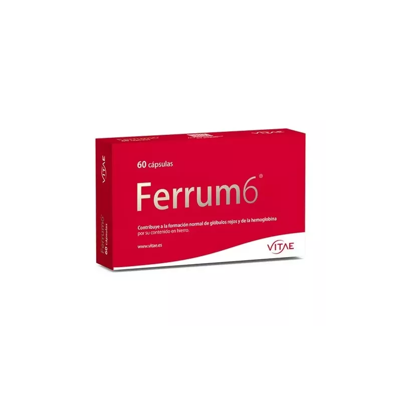 Comprar Ferrum 6 60 Cápsulas Vitae | Tufarma.online