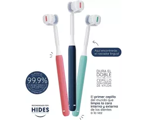 Cepillo Dental Adulto Balene 1 Unidad Medio Color Aguamarina