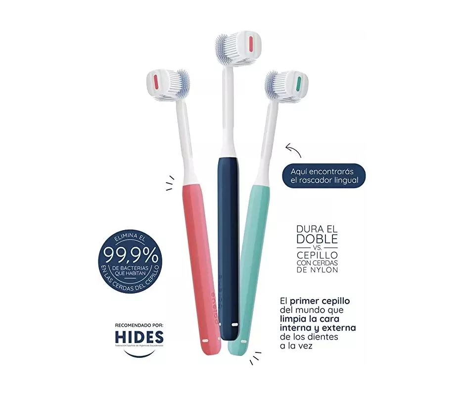 Cepillo Dental Adulto Balene 1 Unidad Medio Color Azul