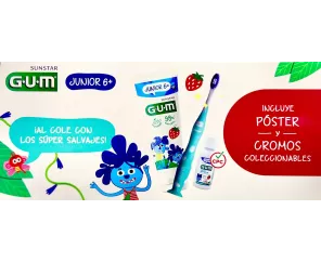Pack Junior 6+ Pasta + Cepillo + Minicolutorio Gum