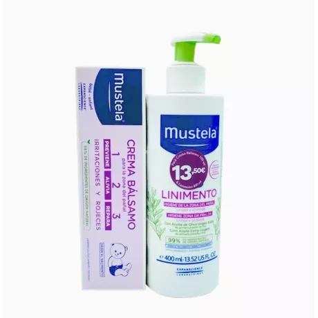 PACK CREMA BALSAMO 100ML + LINIMENTO 400ML MUSTELA