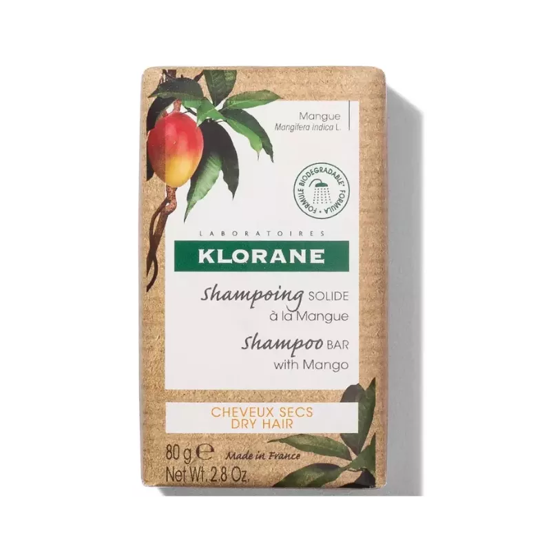 KLORANE CHAMPU SOLIDO AL MANGO  80 G