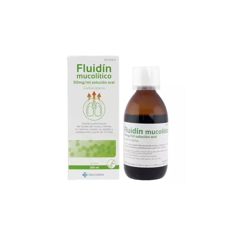 Fluidin Mucolitico 50 Mg/Ml Solucion Oral 200 Ml