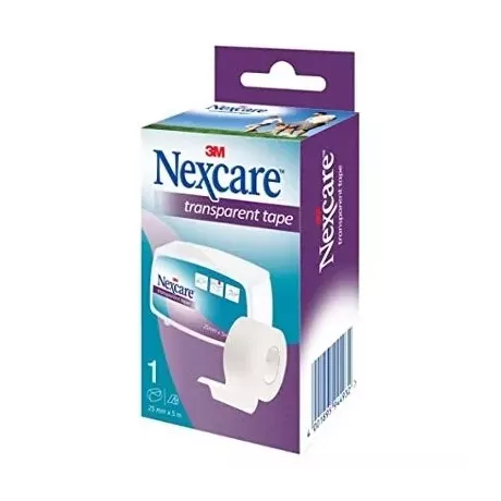 Esparadrapo Transparent Tape 3M Nexcare 1 Unidad 5 M X 25 Mm