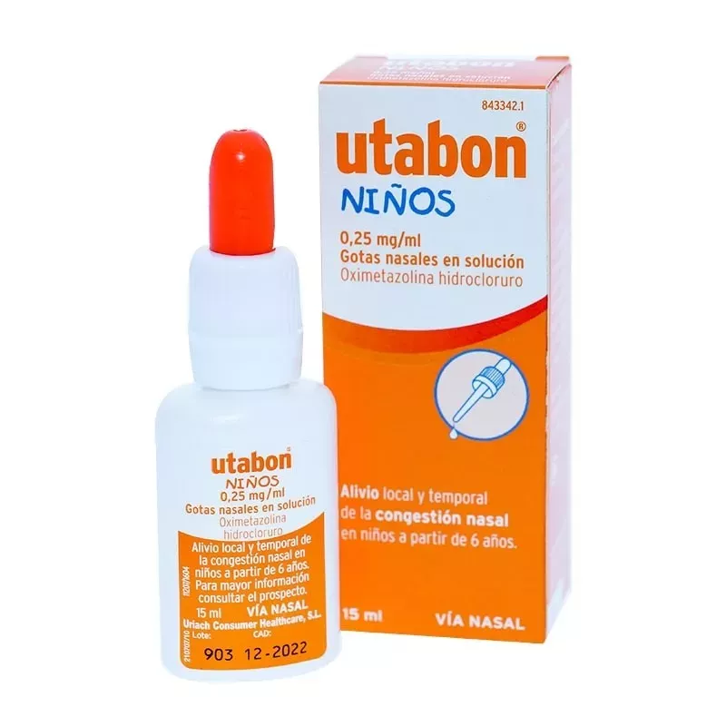 Utabon Niños 0.25 Mg/Ml Gotas Nasales En Solucion 1 Frasco 15 Ml