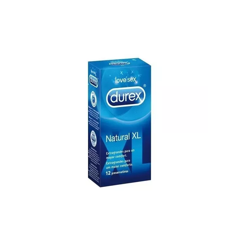 Durex Natural XL Preservativos 12 Unidades