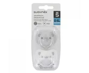 Chupete Silicona Anatómico Suavinex Noche 0 - 6 Meses 2 Unidades