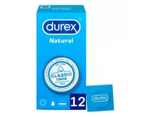 Durex Natural Plus Preservativos 12 Unidades