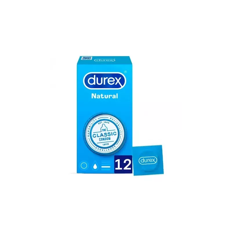 Durex Natural Plus Preservativos 12 Unidades