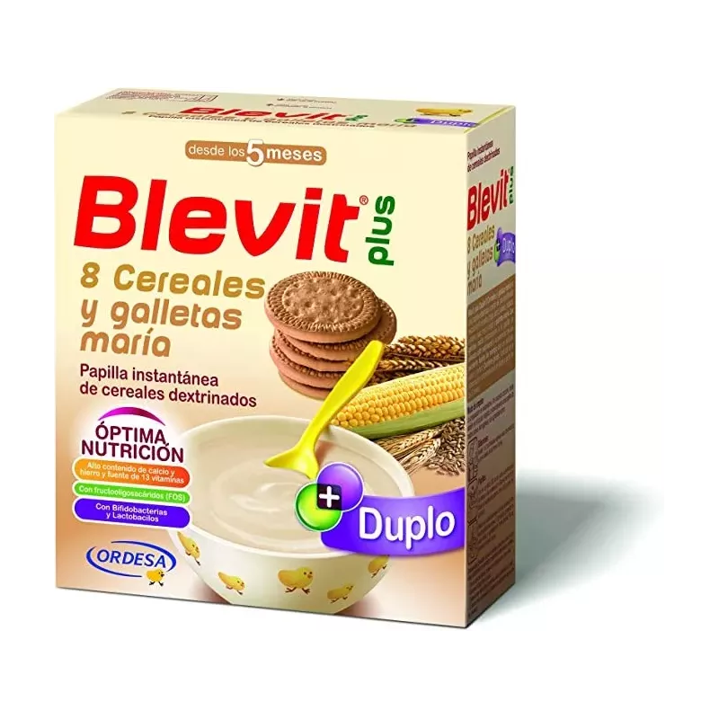 Blevit Plus 8 Cereales Y Galletas  2 Envases 300 G