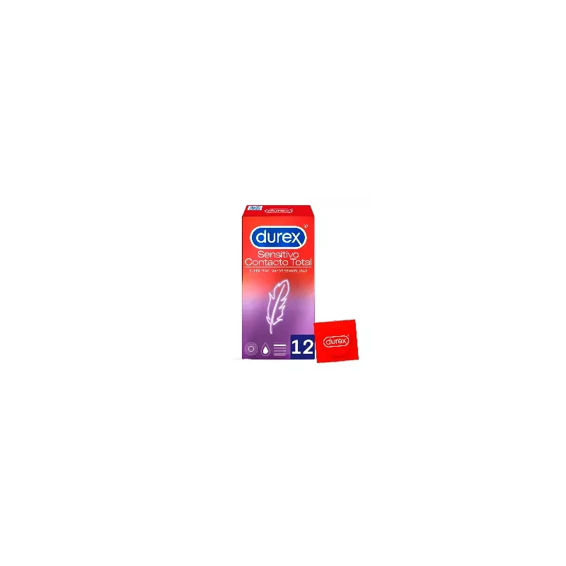 Durex Sensitivo Contacto Total Preservativos 12 Unidades