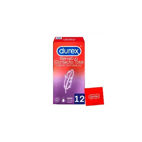 Durex Sensitivo Contacto Total Preservativos 12 Unidades