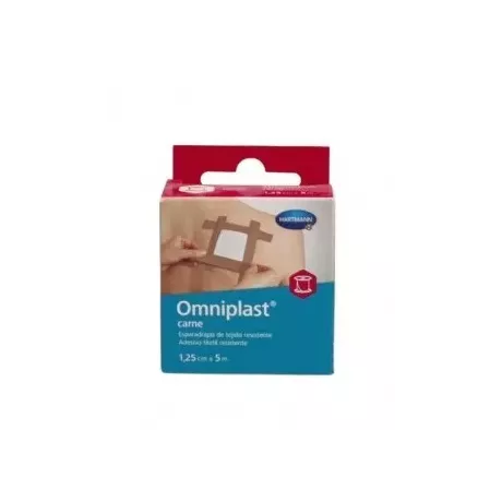 Esparadrapo Hipoalergico Omniplast Tejido Resistente 1 Unidad 5 M X 1,25 Cm