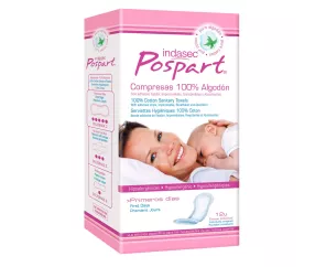 Compresas Higiénicas Femeninas Postparto Indasec