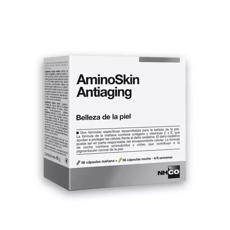 Aminoskin Antiaging  56 Capsulas Mañana + 56 Capsulas Noche