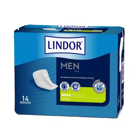 LINDOR MEN PAD XTRA 4 GOTAS (ANTES MOLICARE) 14 UNIDADES