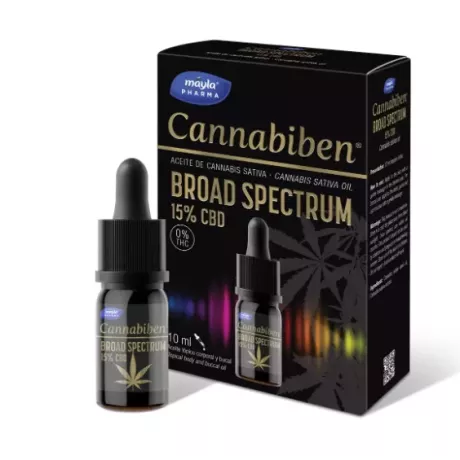 Cannabiben  Broad Spectrum Oil 15% Cbd  1 Frasco 10 Ml Con Gotero