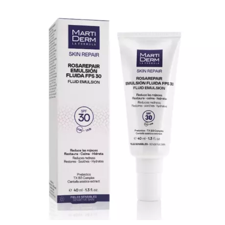 Martiderm Rosarepair Emulsion Fluida Fps 30  1 Tubo 40 Ml