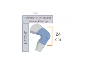 Rodillera Elastica Gel Pad Y Flejes Orliman Sport Os6211 T -3