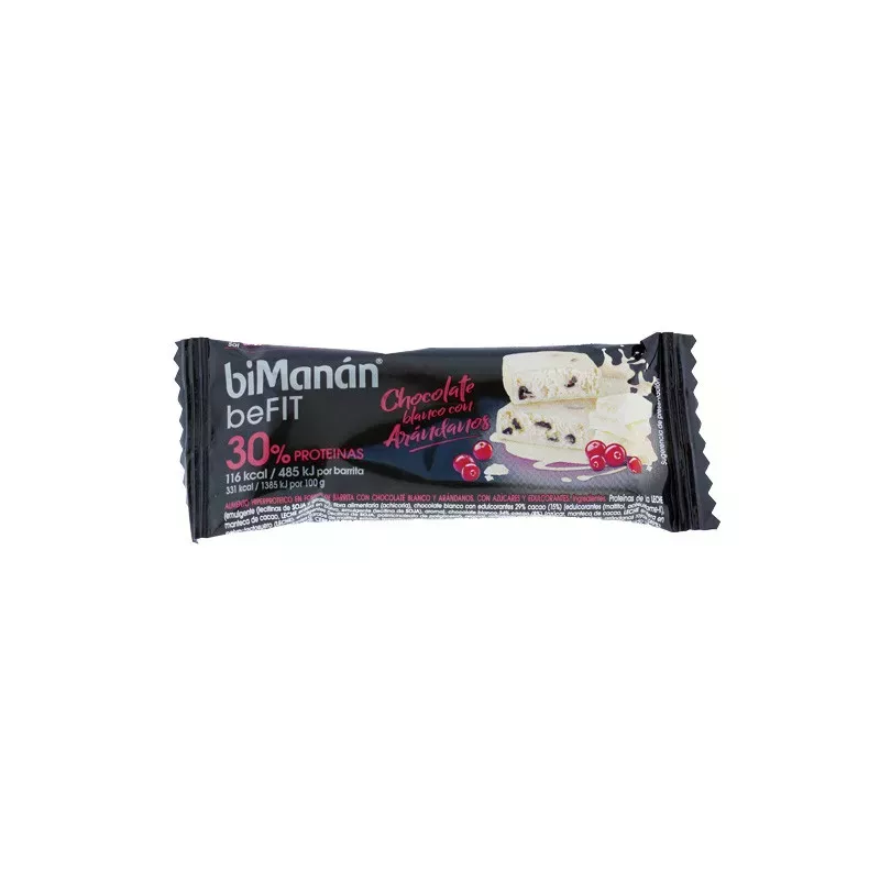 Bimanan Befit Barrita 35 G Sabor Chocolate Blanco Con Arándanos