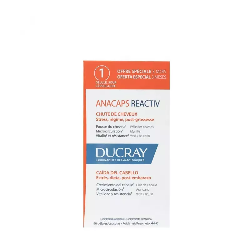 Anacaps Reactiv de Ducray para Caída del Cabello | Tufarma.online