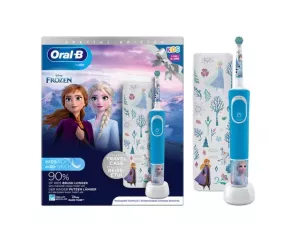 Cepillo Dental Electrico Recargable Infantil Oral-B Kids Frozen Ii Con Estuche De Viaje