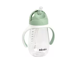 Taza Plastico Pajita 300ml Verde Suavinex