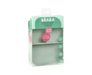 Plato Silicona Dividido Ventosa Verde Suavinex