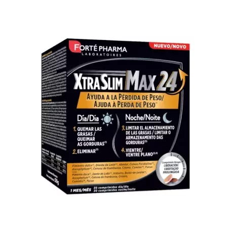 XTRASLIM MAX 24  30 COMPRIMIDOS DIA + 30 COMPRIMIDOS NOCHE