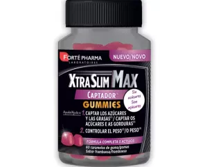 XTRASLIM MAX CAPTADOR GUMMIES  60 CARAMELOS DE GOMA SABOR FRAMBUESA