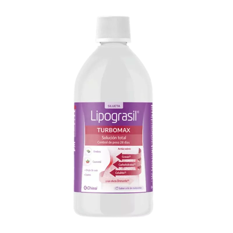 LIPOGRASIL TURBOMAX  1 ENVASE 500 ML SABOR TE DE MELOCOTON