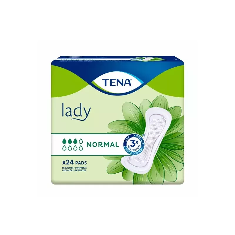 Absorbente Incontinencia Orina Ligera Tena Lady Normal 24 Unidades