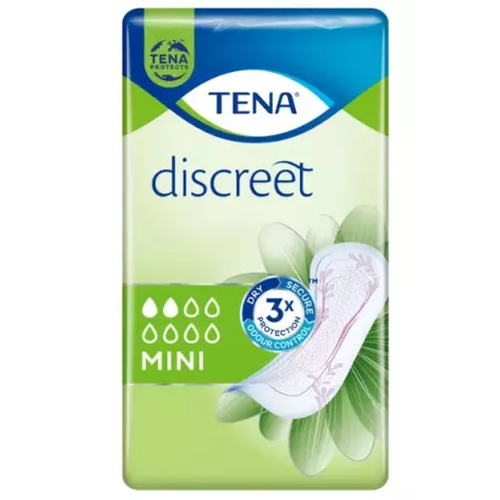 Absorbente Incontinencia Orina Ligera Tena Discreet Mini 20 Unidades