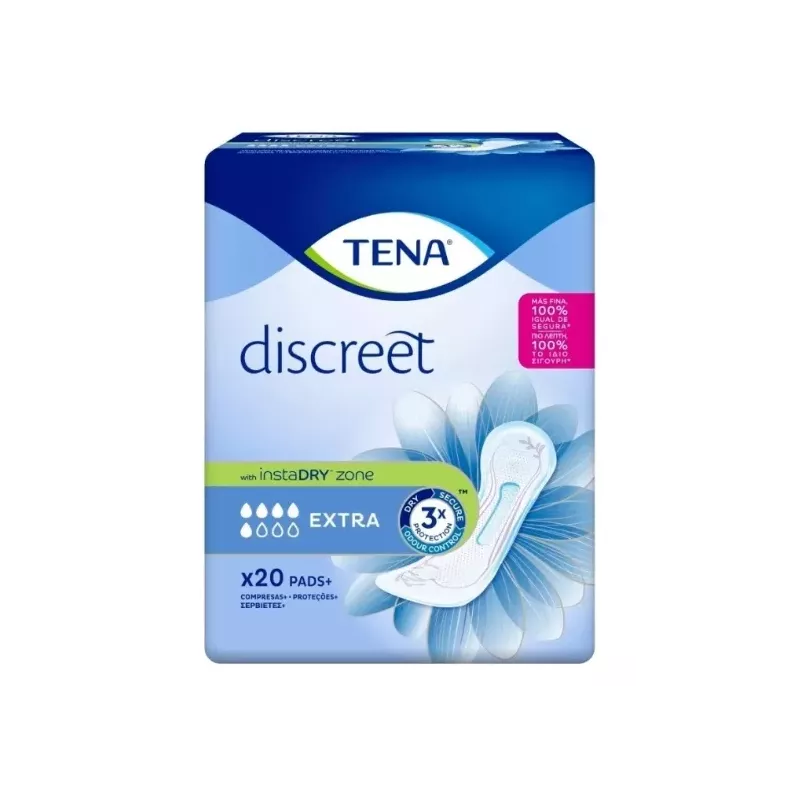 Absorbente Incontinencia Orina Ligera Tena Discreet Extra 20 Unidades