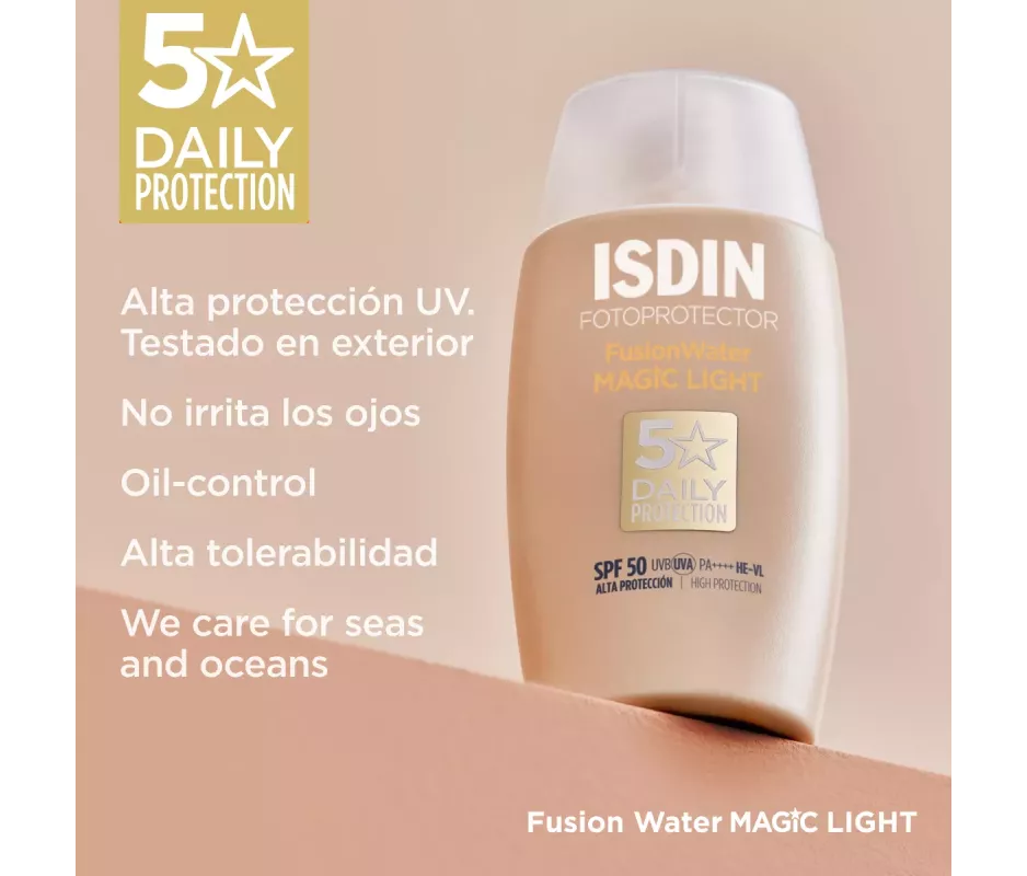 Fotoprotector Isdin Fusion Water Color Light Spf 50