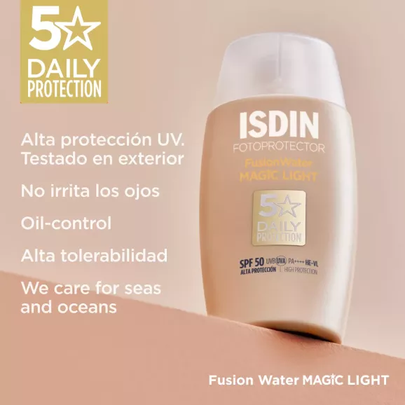 Fotoprotector Isdin Fusion Water Color Light Spf 50