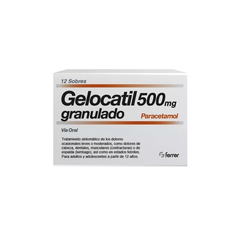 GELOCATIL 500 MG 12 SOBRES GRANULADO ORAL